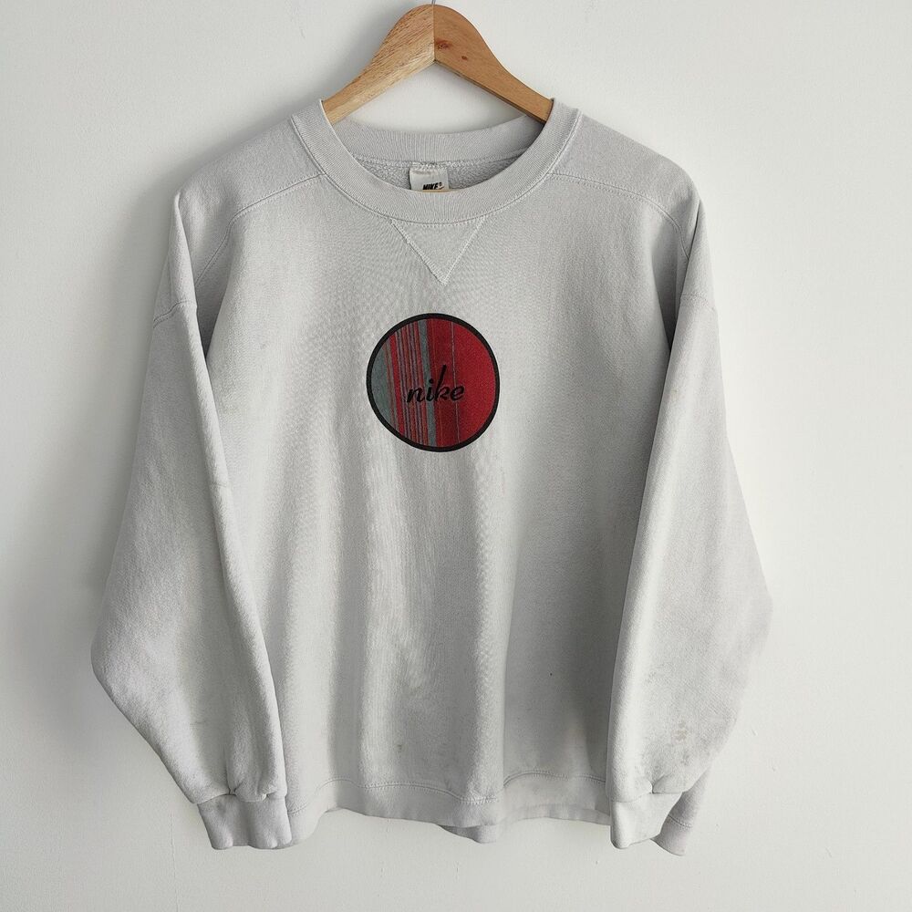 Vintage Nike Golf Crew Neck Sweatshirt Size Large Made in USA Big Logo (Flawed)
